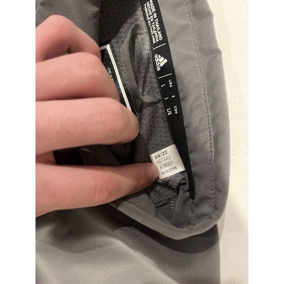 Adidas Golf Polo Gray Short Sleeve Athletic Golf Shirt Mens Sz Large Performance - Picture 7 of 11